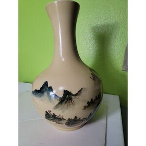 Large Chinese Famille Rose Porcelain Vase (20th century) Asian Hand Painted Rare